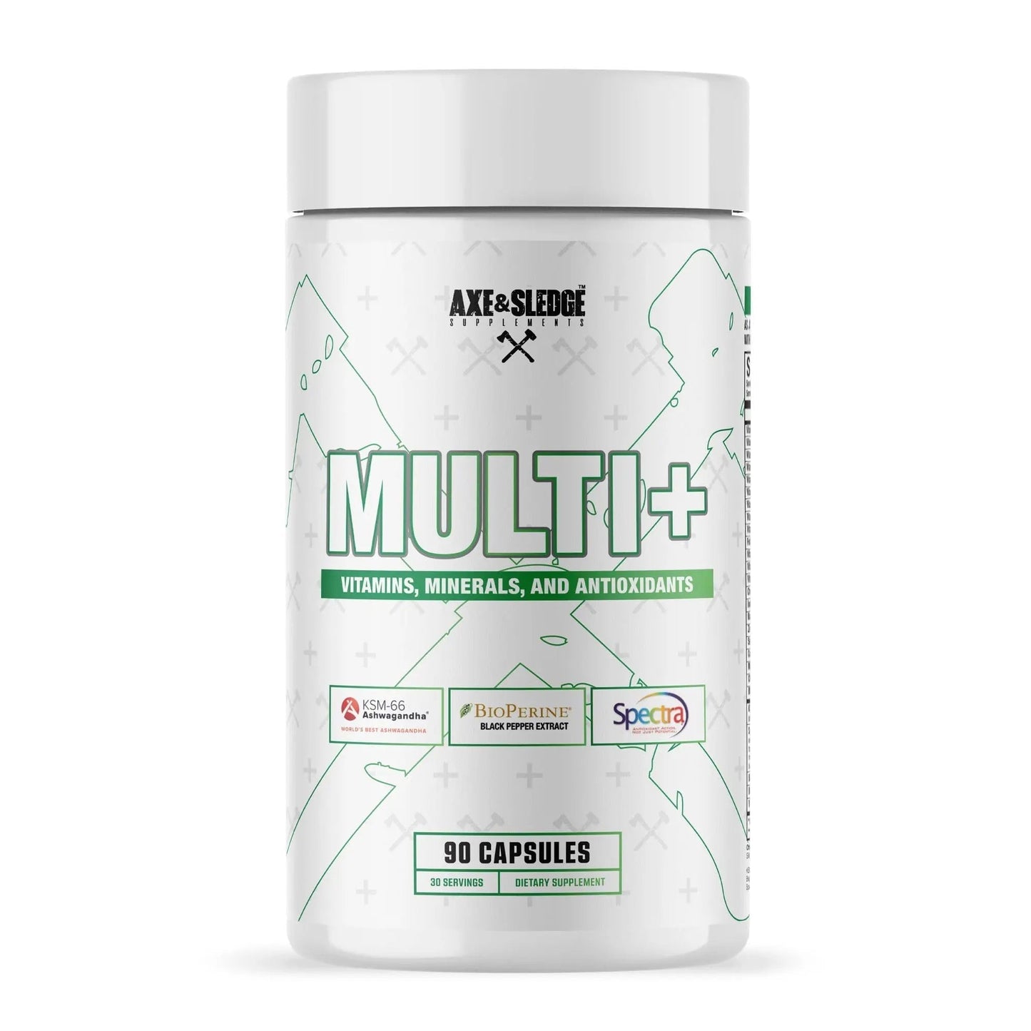 Axe & Sledge Multi Plus Multivitamin | 24 Bioavailable Vitamins & Minerals, Ashwagandha | Multivitamin for Women and Men Axe & SledgeBuy Supplements Australia