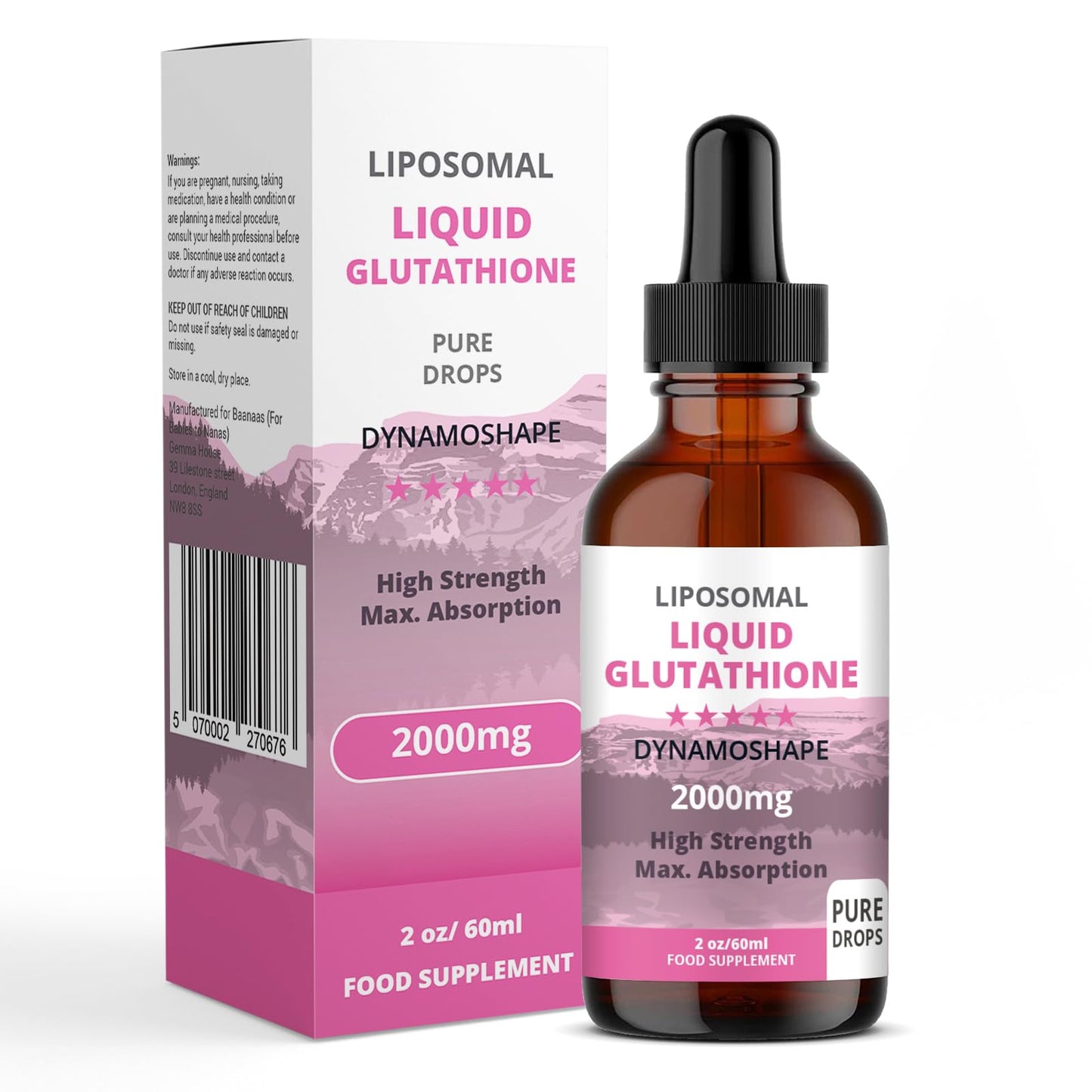 Liposomal Glutathione 2000mg with Vitamin C, Oral Glutathione Liquid, Antioxidant Supplement for Detox, Superior Absorption, Higher Dosage (Pack of 1) baanaas For Babies to NanasBuy Supplements Australia