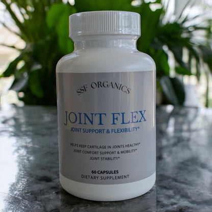 SSF Organics-Joint Flex with Glucosamine Chondroitin Turmeric Msm Boswellia - Joint Support Supplement for Relief 60 Capsules for Bones, Back, Knees, Hands (60 Capsules) Serendipitous Summer FarmsBuy Supplements Australia