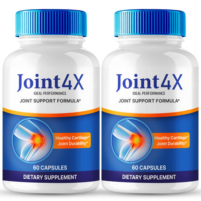 IDEAL PERFORMANCE Joint4X Joint Support Capsules, Official Joint-4X Supplement Pills, All-Natural Formula to Fortify Bones and Bolster Flexibility - Maximum Strength, Joint 4X Pills Reviews (2 Pack) IDEAL PERFORMANCEBuy Supplements Australia