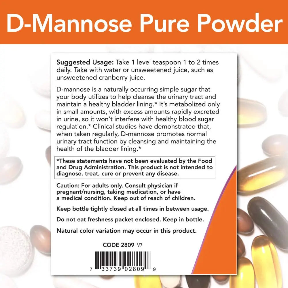 D-Mannose 6 OZ NOW FoodsBuy Supplements Australia