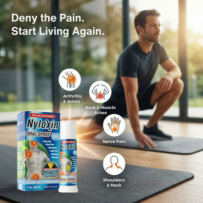 Nyloxin Oral Spray Arthritis Pain Relief, Professional Grade Pain Reliever for Back, Nerve, Knee, Foot, Muscle and Joint Pain Relief and Neuropathy Support (1 oz) (Orange Flavor) NyloxinBuy Supplements Australia