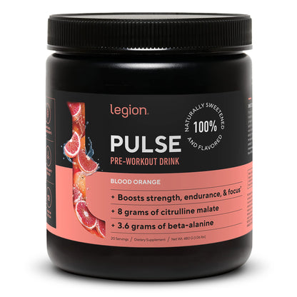 LEGION Pulse Pre Workout Supplement - All Natural Nitric Oxide Preworkout Drink 
