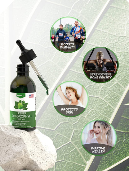 Chlorophyll Liquid Drops - 100% Natural Energy Booster and Immune Support - Internal HorjoyBuy Supplements Australia
