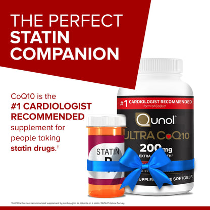 Qunol CoQ10 200mg Softgels, Ultra CoQ10 - Ultra High Absorption Coenzyme Q10 QunolBuy Supplements Australia
