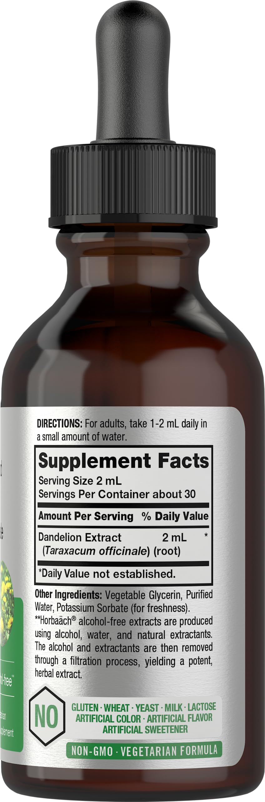 Dandelion Root Extract | 2 fl oz | Super Concentrated | Alcohol Free Liquid Tincture HorbäachBuy Supplements Australia