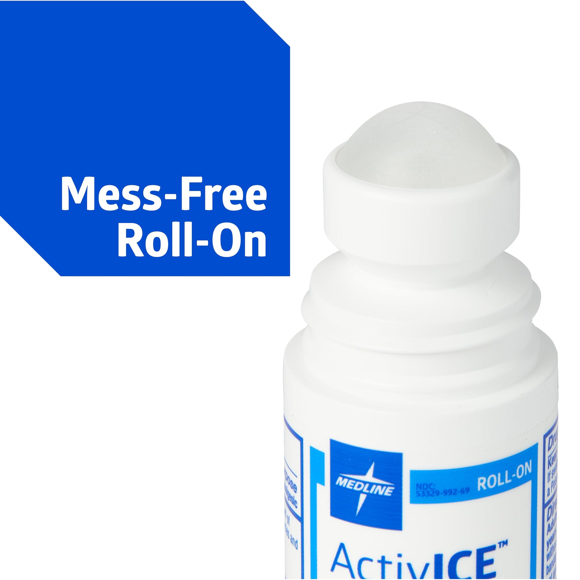 Medline ActivICE Roll-On Cooling Gel, Topical Pain Relief for Arthritis, Joint, Muscle, Back & Body Aches & Pain, 3 oz (3 Count) MedlineBuy Supplements Australia