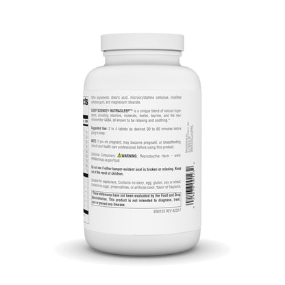 Source Naturals NutraSleep, Melatonin-Free Multi-Nutrient & Herb Complex, Vegetarian Formula for Relaxation Support - 200 Tablets Source NaturalsBuy Supplements Australia