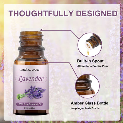 Sedbuwza Vanilla Oil Lavender Essential Oil Gift Set, 100% Pure Organic Fragrance Oil Set for Diffuser SedbuwzaBuy Supplements Australia