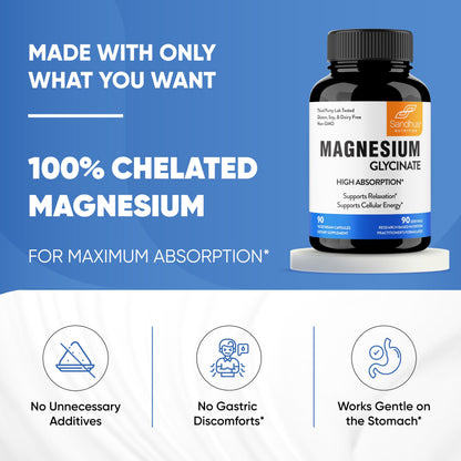 Sandhu's Superior Absorption Magnesium Glycinate 775mg|140mg Elemental Magnesium Sandhu'sBuy Supplements Australia