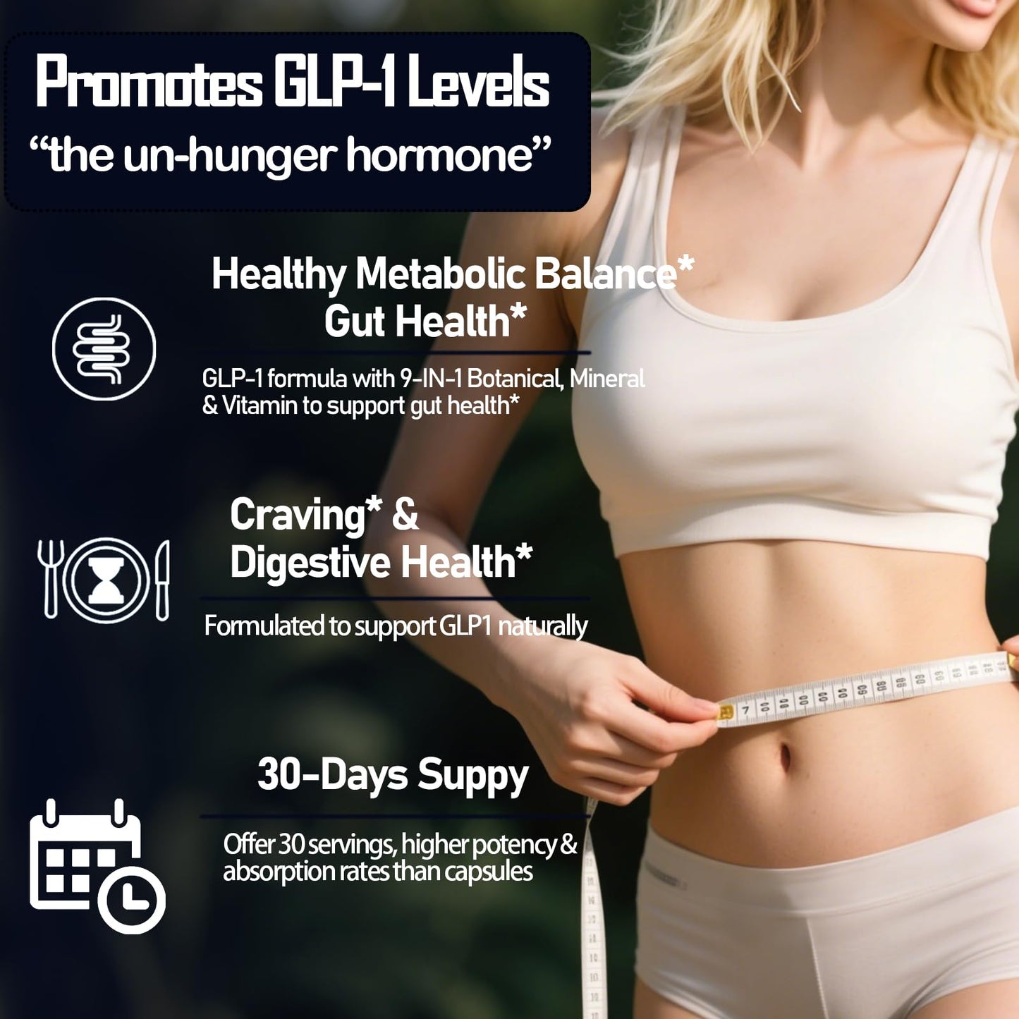 GLP-1 Supplement for Women & Men, 9-in-1 Naturally GLP-1 Support w. Berberine HCI Cyelon Cinnamon Green Tea Eriocitrin, GLP1 for Gut Digestion Metabolic, GLP-1 Drops 6X Stronger Than Capsules GLOVVUUPBuy Supplements Australia
