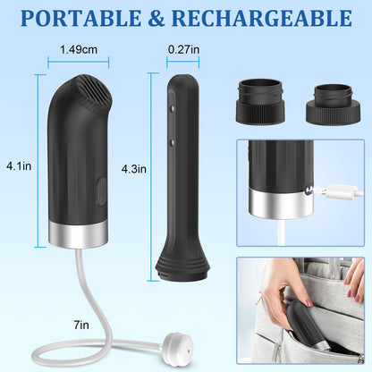 Enema Douches for Men Women, Automatic Anal Douche Cleaner with 3 Speeds, Silicone Enema Nozzles DsovillBuy Supplements Australia