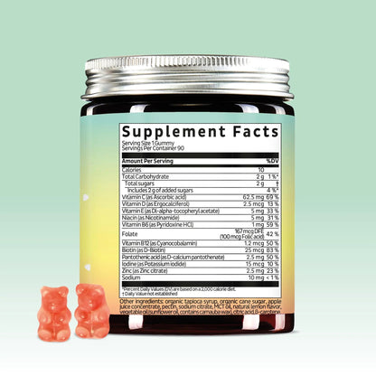 Bears with Benefits Immune Support Gummies – Vitamin C, D, B6 & B12 – Daily Immune Boost – Vegan, Naturally Flavored (60 Gummies) Bears with BenefitsBuy Supplements Australia