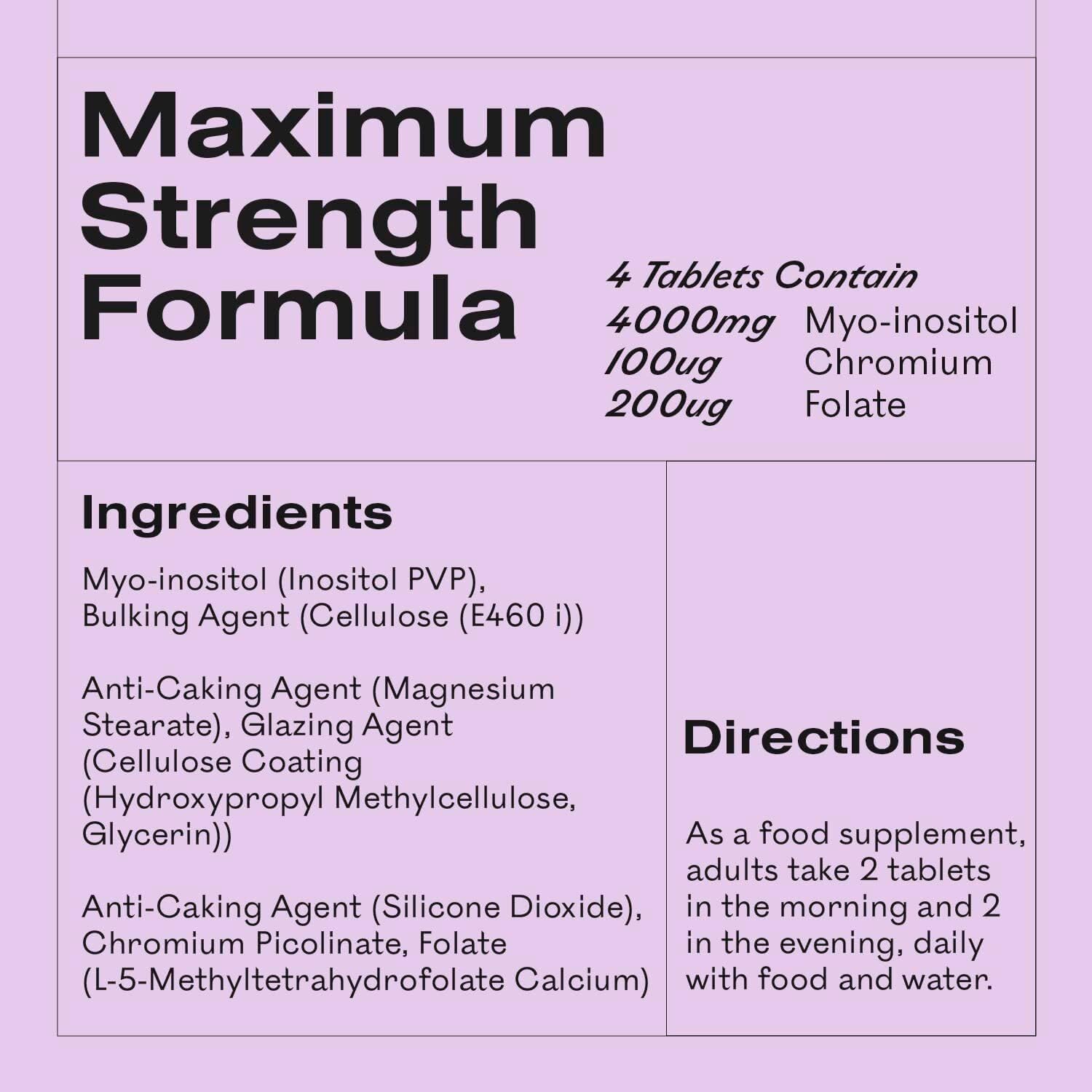 Myoplus - Myo-inositol PCOS Supplement - 4000mg Myo-Inositol, 200ug Folate & 100ug MyOvaBuy Supplements Australia