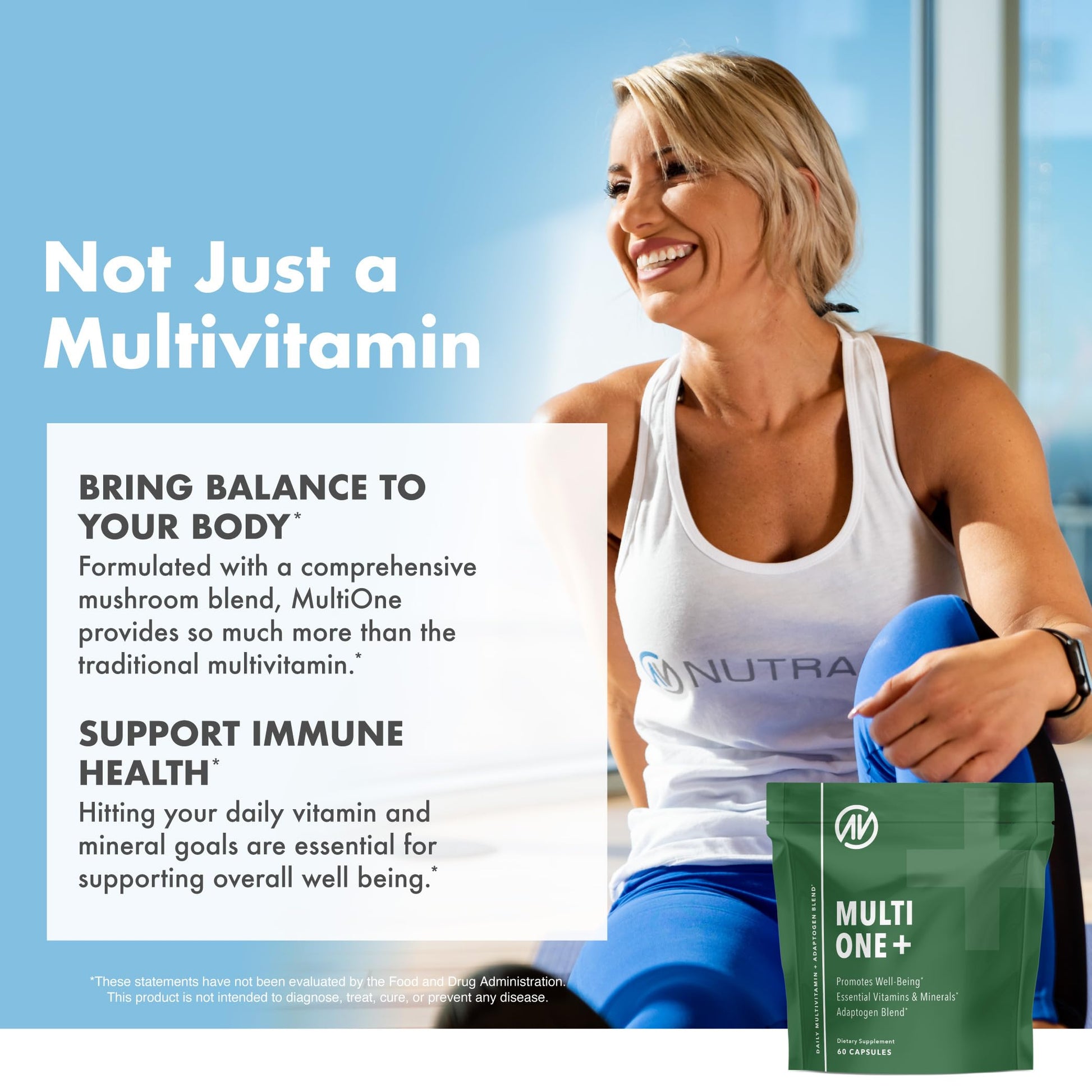 MultiOne Men & Women’s Daily Multivitamin - Essential Nutrients and Minerals for Optimal Health (60 Capsules) NutraOneBuy Supplements Australia