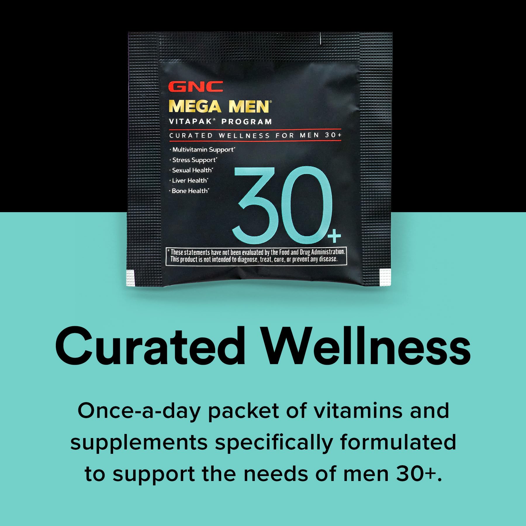 GNC Men's 30+ Vitapak Program | 5-in-1 Daily Multivitamins and Minerals | Supports Healthy Bones and Stress Relief | 30 Servings GNCBuy Supplements Australia
