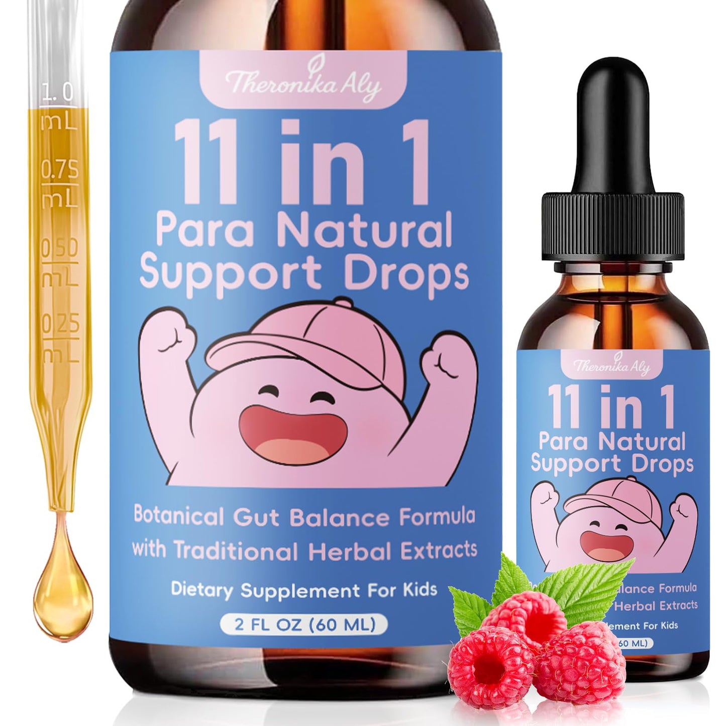 Theronika Aly Parasite Cleanse for Humans & Kids – Advanced Herbal Blend with Black Walnut, Wormwood, Clove, Digestive & Gut Balance Support, Alcohol-Free Liquid Drops, 30 Servings Theronika AlyBuy Supplements Australia