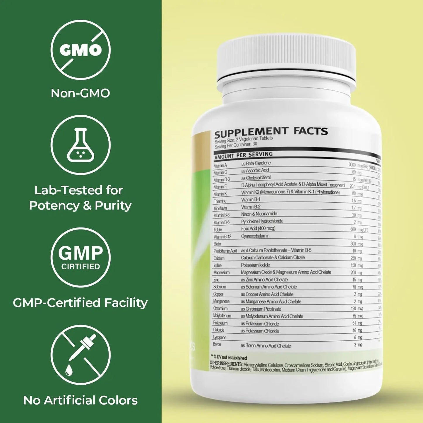 VitalRemedyMD Daily2Tab - All You Need Multivitamin Plus Multimineral Formula. 26 Essential Nutrients for Women and Men, 60 Tablets VitalRemedyMDBuy Supplements Australia
