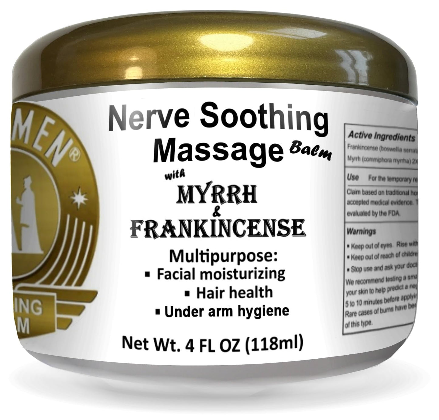 Wise Men Healing Balm with Myrrh and Frankincense Essential Oils for Soothing Nerve Relief Massage Wise MenBuy Supplements Australia