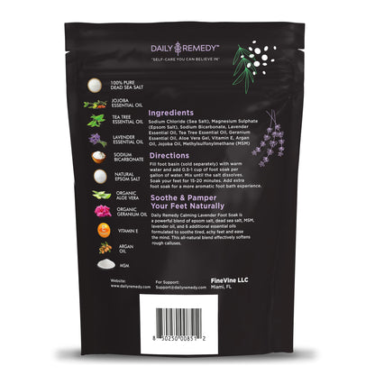 Calming Lavender Foot Soak with Epsom Salt, Made in USA, Foot Soak Soothes Sore Tired DAILY REMEDYBuy Supplements Australia