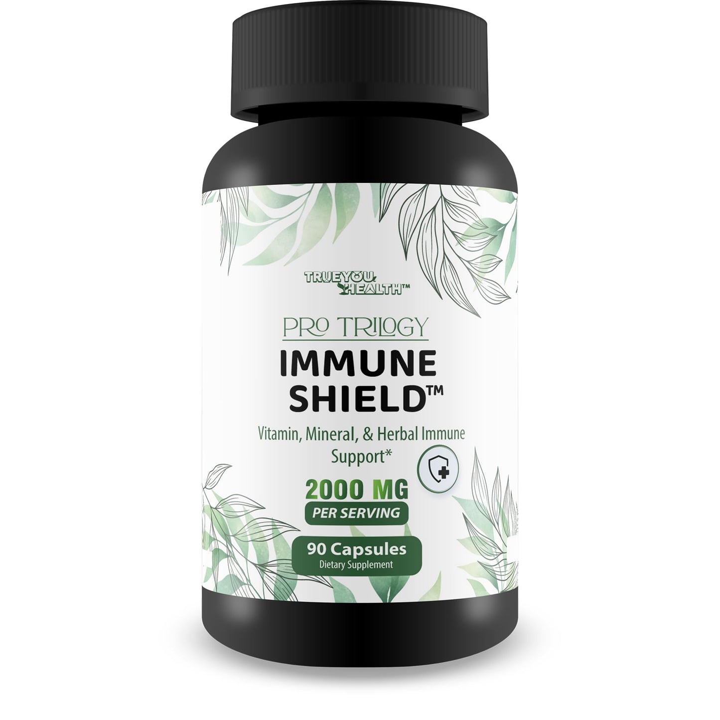 Pro Trilogy Immune Shield - Our Best Immune Support Supplement - Immune Support Capsules - Immune Boost Pills - Our Best Immune Pills Nature Vitamin D Zinc C Best Immune Support Vitamins True You HealthBuy Supplements Australia