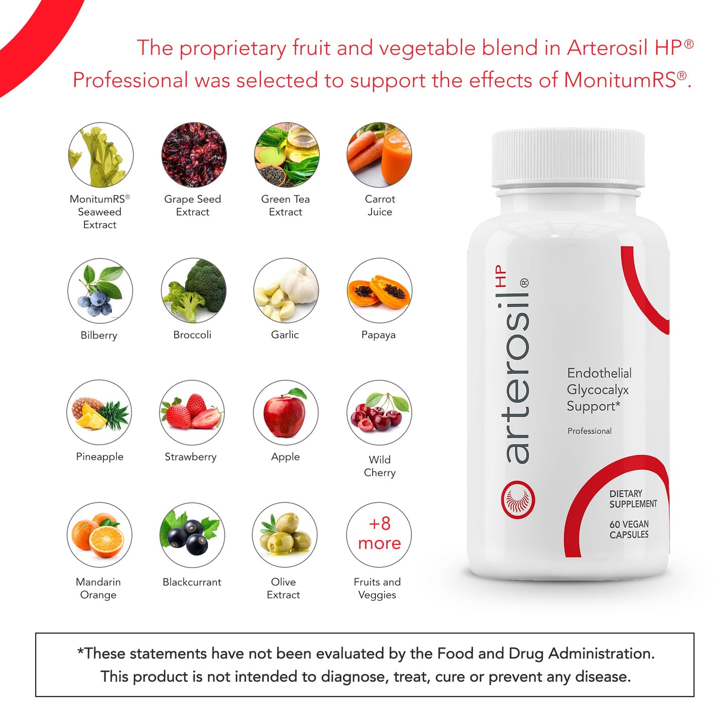 Calroy Health Sciences Arterosil HP Professional - Endothelial Glycocalyx Support - Heart Health Support - Artery Health Support - Circulation Support – MonitumRS