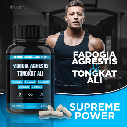 (2 Pack) Tongkat Ali Fadogia Agrestis Nitric Oxide Ashwagandha Supplement for Men Dr. Emy'sBuy Supplements Australia