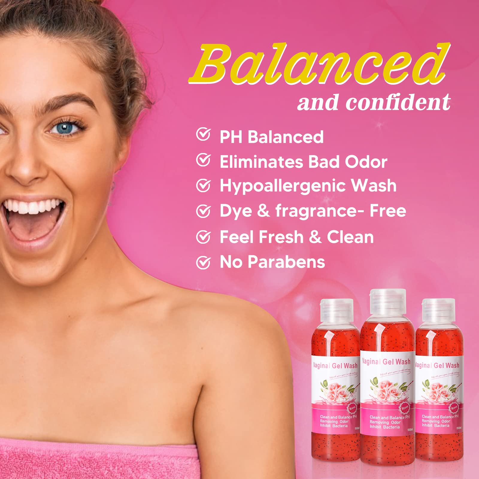 Feminine Wash & Yoni Oil & Yoni Soap Set for Women, Yoni Wash for Vaginal Ph Balance Remove Odor BASSIBuy Supplements Australia