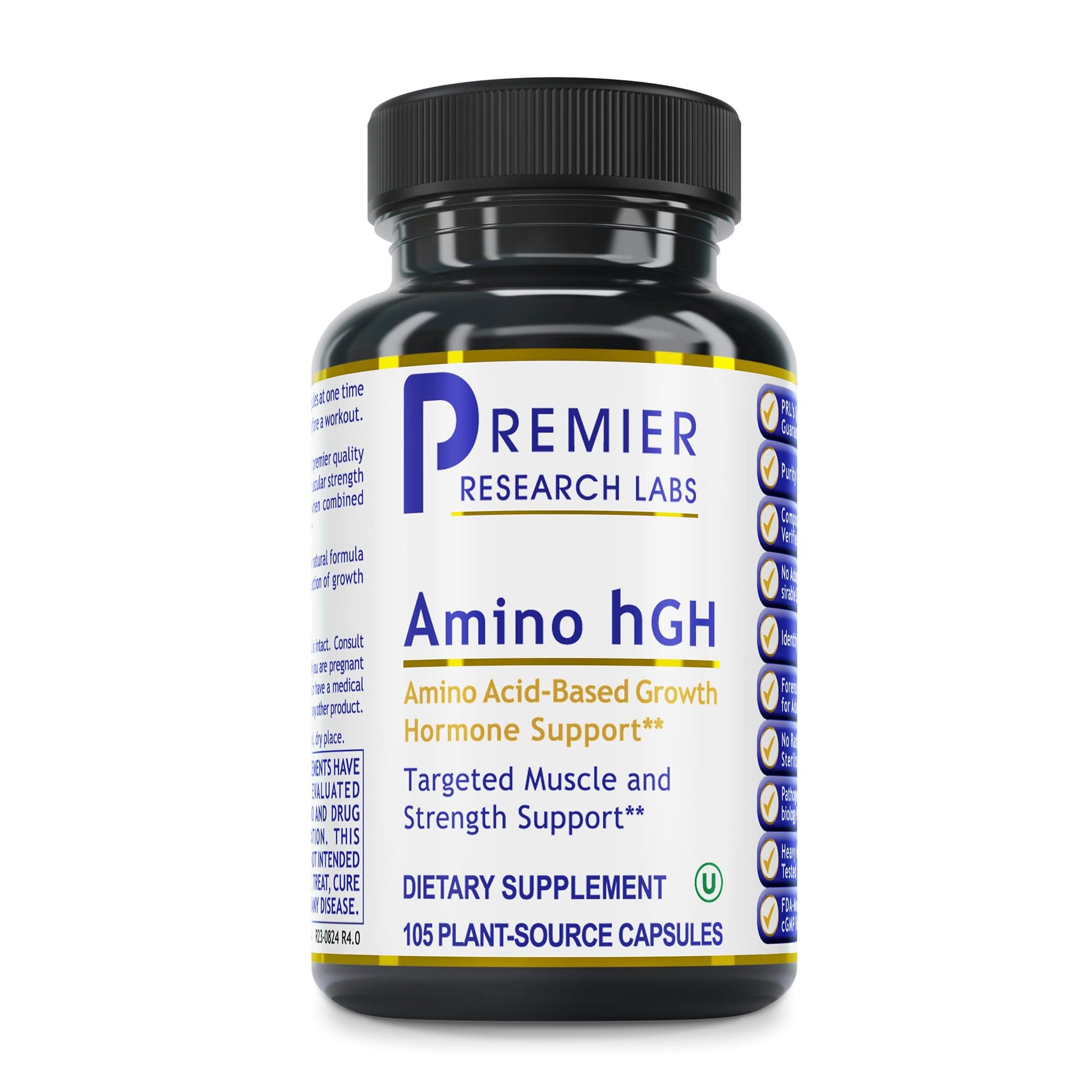 Premier Research Labs Amino HGH - HGH Supplements for Men, HGH Supplements for Women, Amino Acids, L-Arginine, L-Lysine, HGH Enhancer, Support Human Growth Hormone and Muscle Growth - 105 Capsules Premier Research LabsBuy Supplements Australia