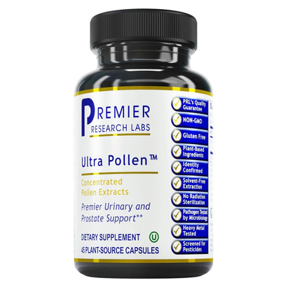 Premier Research Labs UltraPollen - Bee Pollen Supplement, Rye Pollen Extract, Prostate Health, Bee Pollen Extract from Rye Flower with Amino Acids, Supplement for Men & Women- 45 Vegetarian Capsules Premier Research LabsBuy Supplements Australia