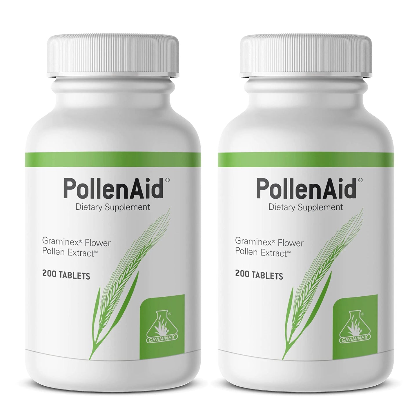 Graminex PollenAid Prostate Supplement: All Natural Prostate Support for Bladder Control & Urinary Tract Health, Rye Pollen Extract Made in USA, 200 Tablets (Pack of 2) GraminexBuy Supplements Australia