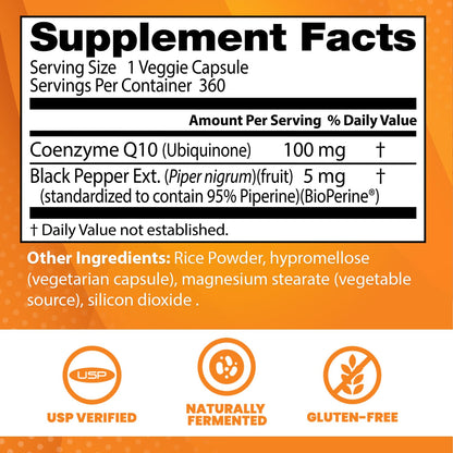 Doctor's Best High Absorption CoQ10 with BioPerine, Gluten Free, Naturally Fermented Doctor's BESTBuy Supplements Australia