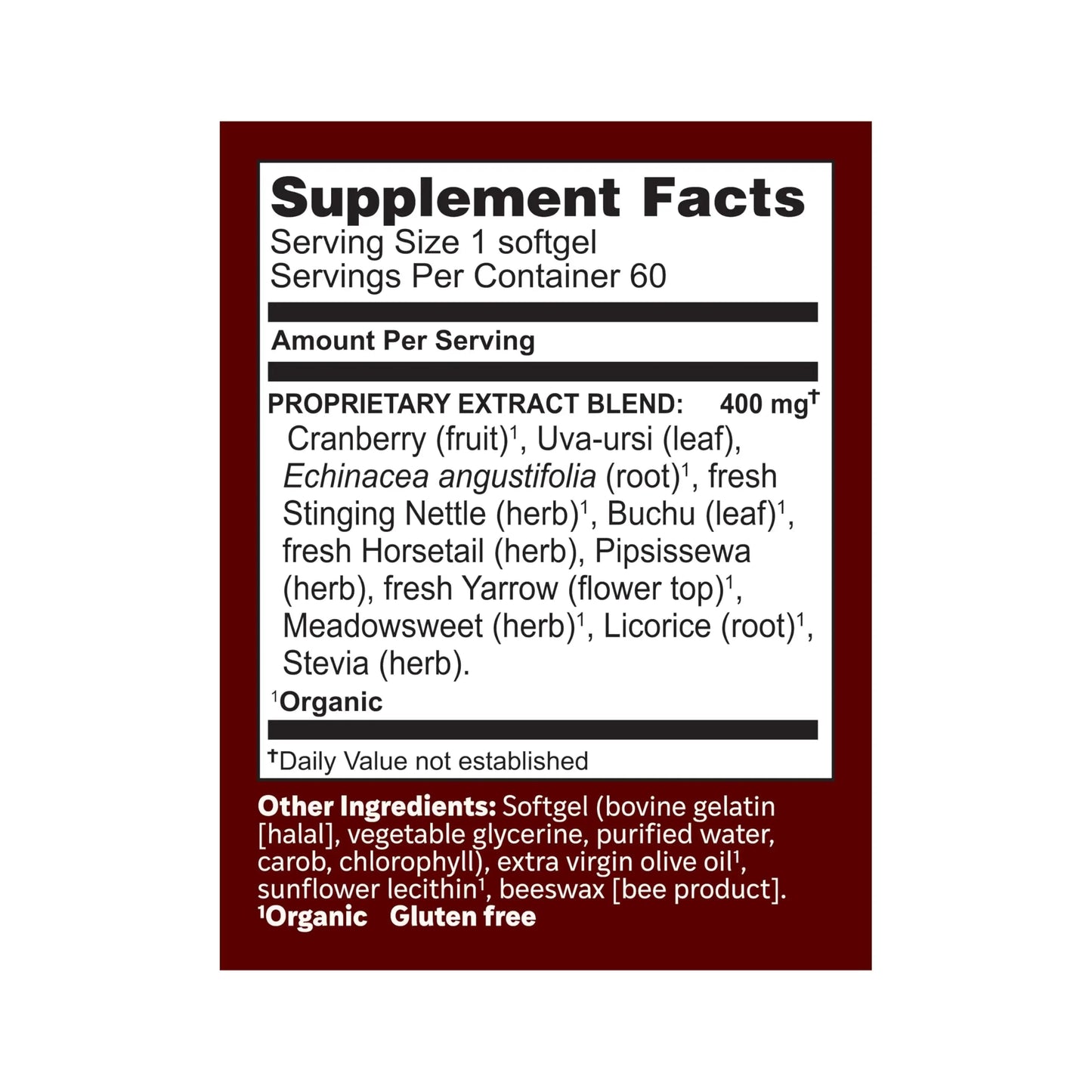 Herbs Etc. CranBladder ReLeaf Softgels - Bladder Health Support - Natural Supplement Formula to Aid Urinary Health & Comfort - Optimal Urinary Support with Cranberry - 60 Softgels (60 Servings) Herbs Etc.Buy Supplements Australia