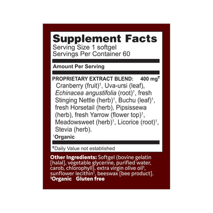 Herbs Etc. CranBladder ReLeaf Softgels - Bladder Health Support - Natural Supplement Formula to Aid Urinary Health & Comfort - Optimal Urinary Support with Cranberry - 60 Softgels (60 Servings) Herbs Etc.Buy Supplements Australia