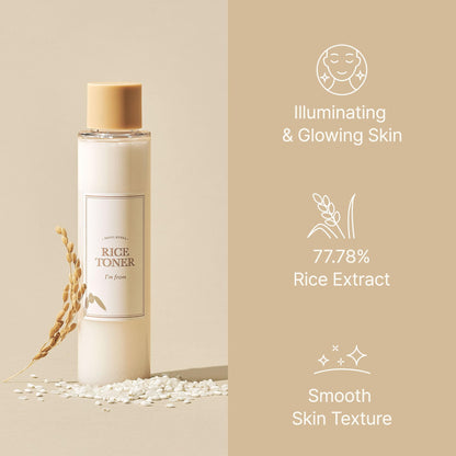 I'm From Rice Toner, 77.78% Rice Extract from Korea, Glow Essence with Niacinamide I'm fromBuy Supplements Australia