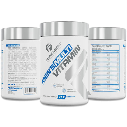 Forzagen Essentials Men's Multivitamin with Creatine and BCAA, Complete Vitamin and Mineral Complex, 60 Tablets ForzagenBuy Supplements Australia