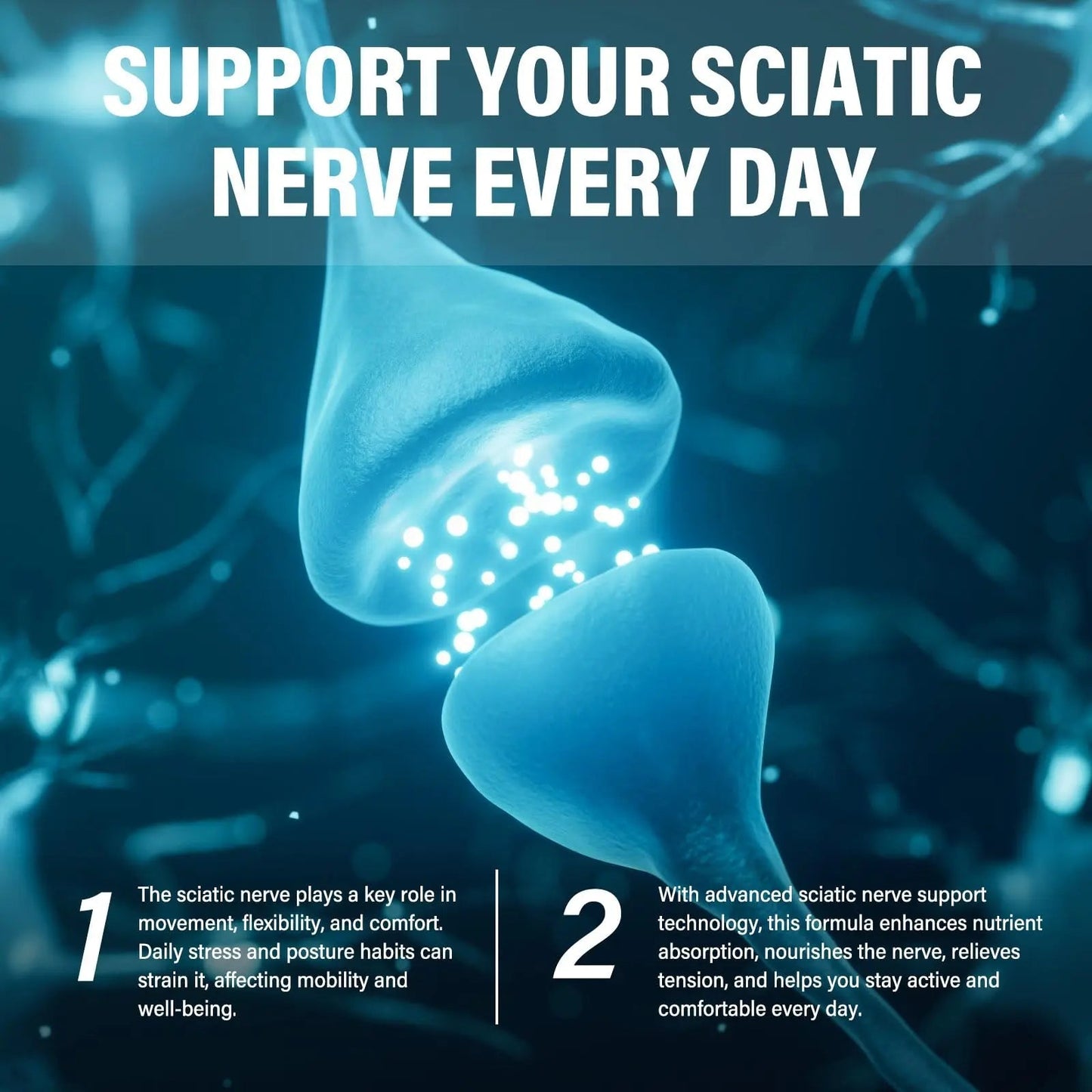 Sciatic Nerve Support Supplement, 120 Capsules Nerve Savior for Neuropathy, Premium Formula with Natural Botanical & Vitamin Complex VivaherbalBuy Supplements Australia