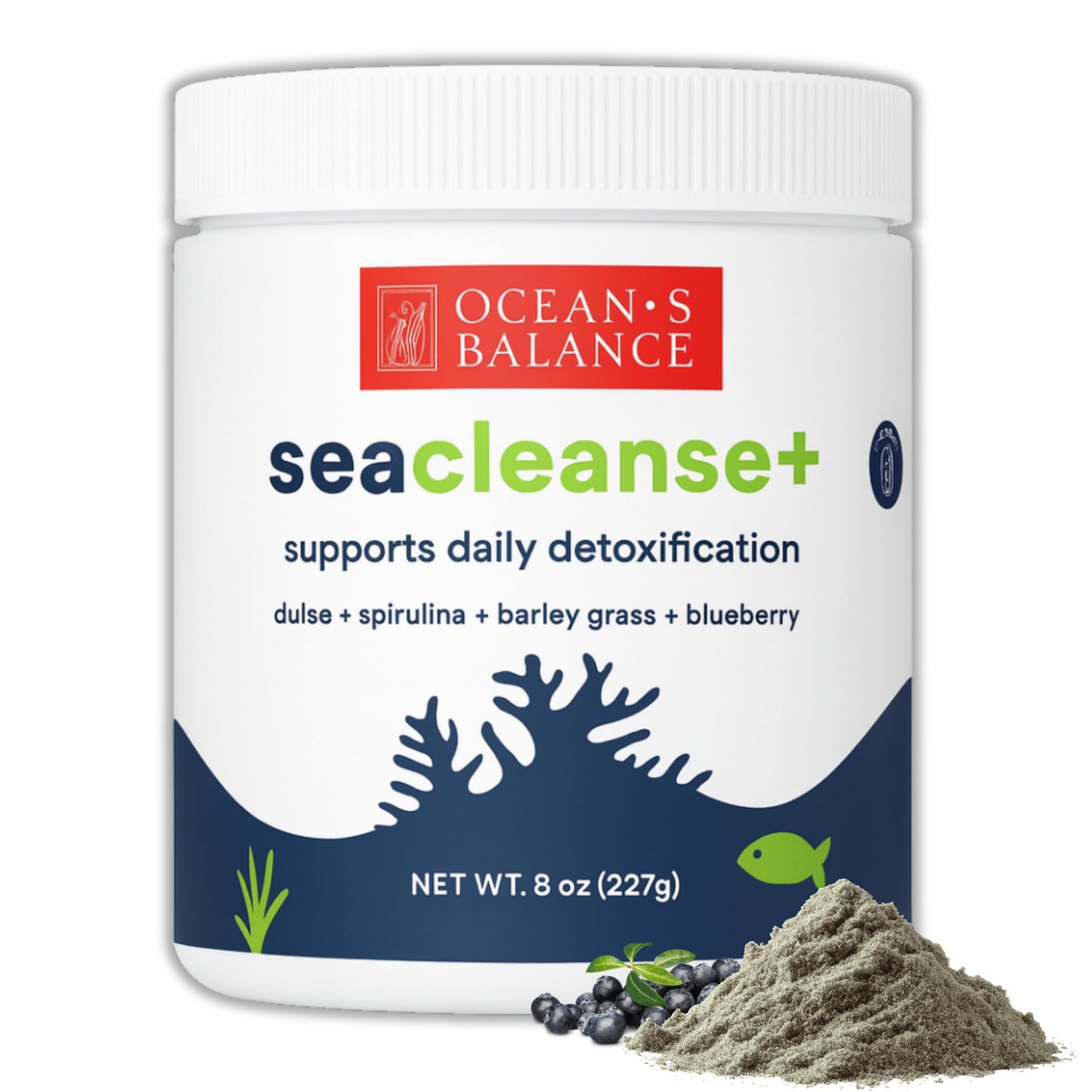 Ocean's Balance Seacleanse+ Daily Detox Cleanse Powder | Gut Health & Immune Support | Supports Gentle Cleanse & Vitality | 8oz Ocean's Balance Clean Taste of MaineBuy Supplements Australia
