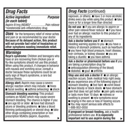 HealthA2Z Aspirin 81mg Low Strength | Enteric Coated | 24 Packs of 40 Counts (960 Tablets Total) | Value Package HealthA2ZBuy Supplements Australia