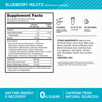 Optimum Nutrition Amino Energy - Pre Workout with Green Tea, BCAA, Amino Acids Optimum NutritionBuy Supplements Australia