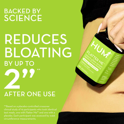 HUM Flatter Me Supplement for Daily Bloating - 18 Full Spectrum Digestive HUMBuy Supplements Australia