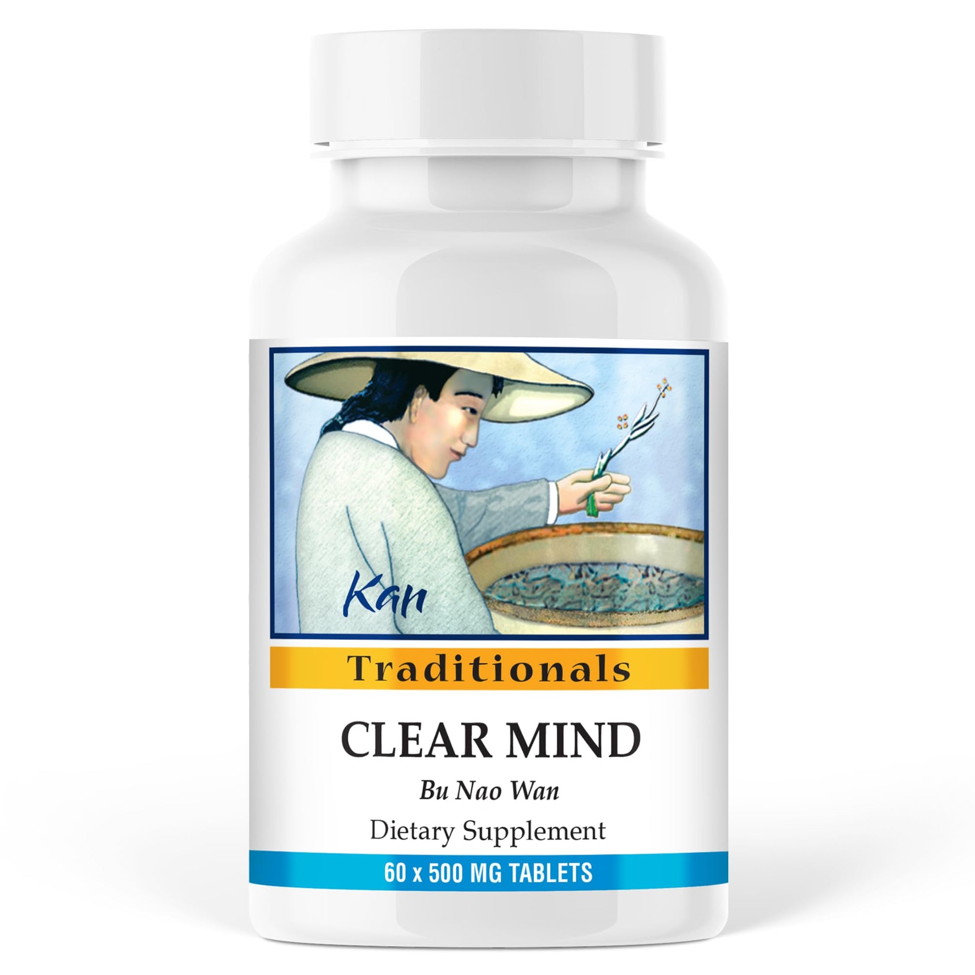 Kan Herbs Company Clear Mind Formula – Traditional Chinese Herbal Blend for Cognitive Clarity and Spirit Support, Nourishes Heart Yin and Blood, Calms Shen, Herbal Supplement, 60 Tablets Kan HerbsBuy Supplements Australia
