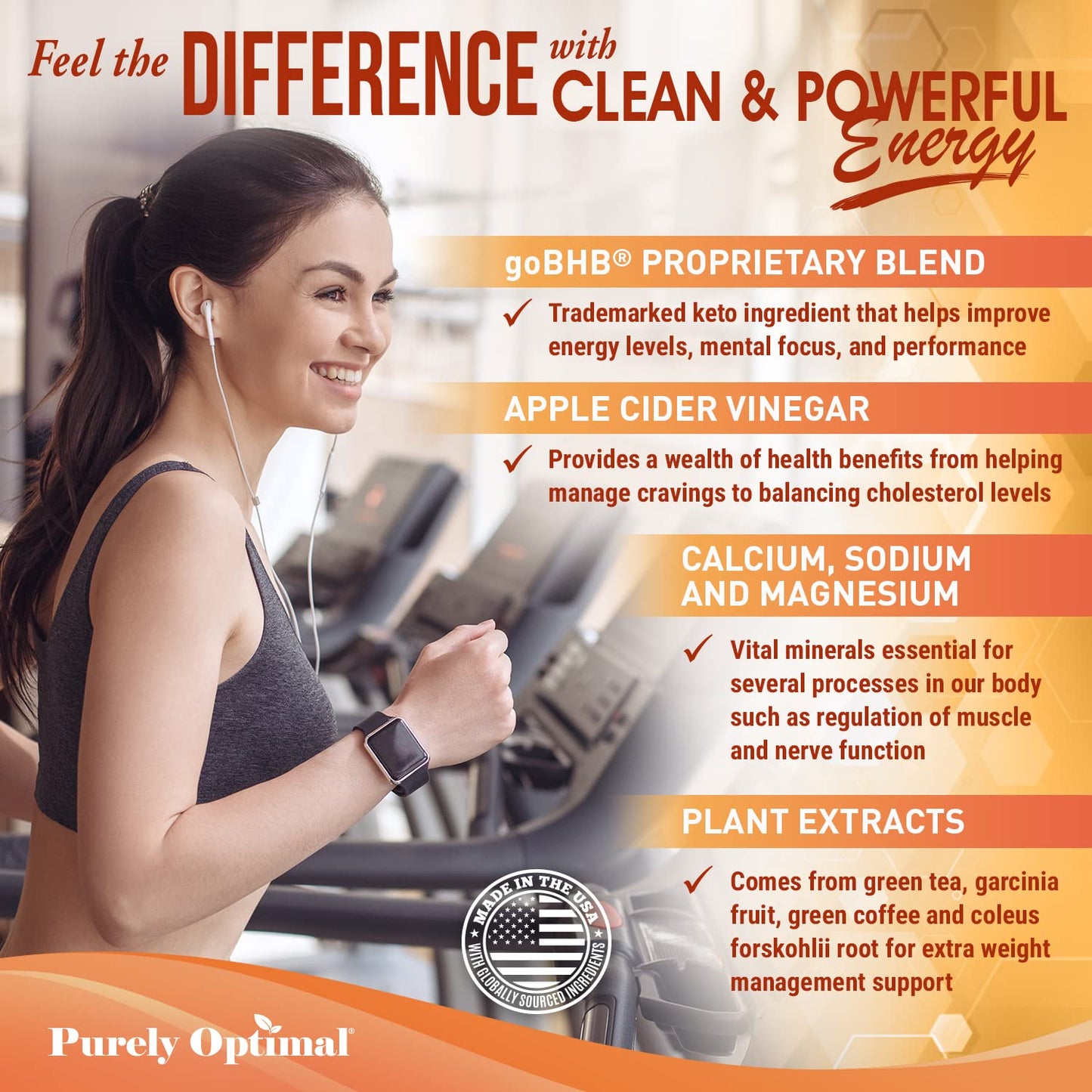 Purely Optimal Premium Keto+Apple Cider Vinegar Pills - Promote Ketosis, Boost Energy Purely OptimalBuy Supplements Australia