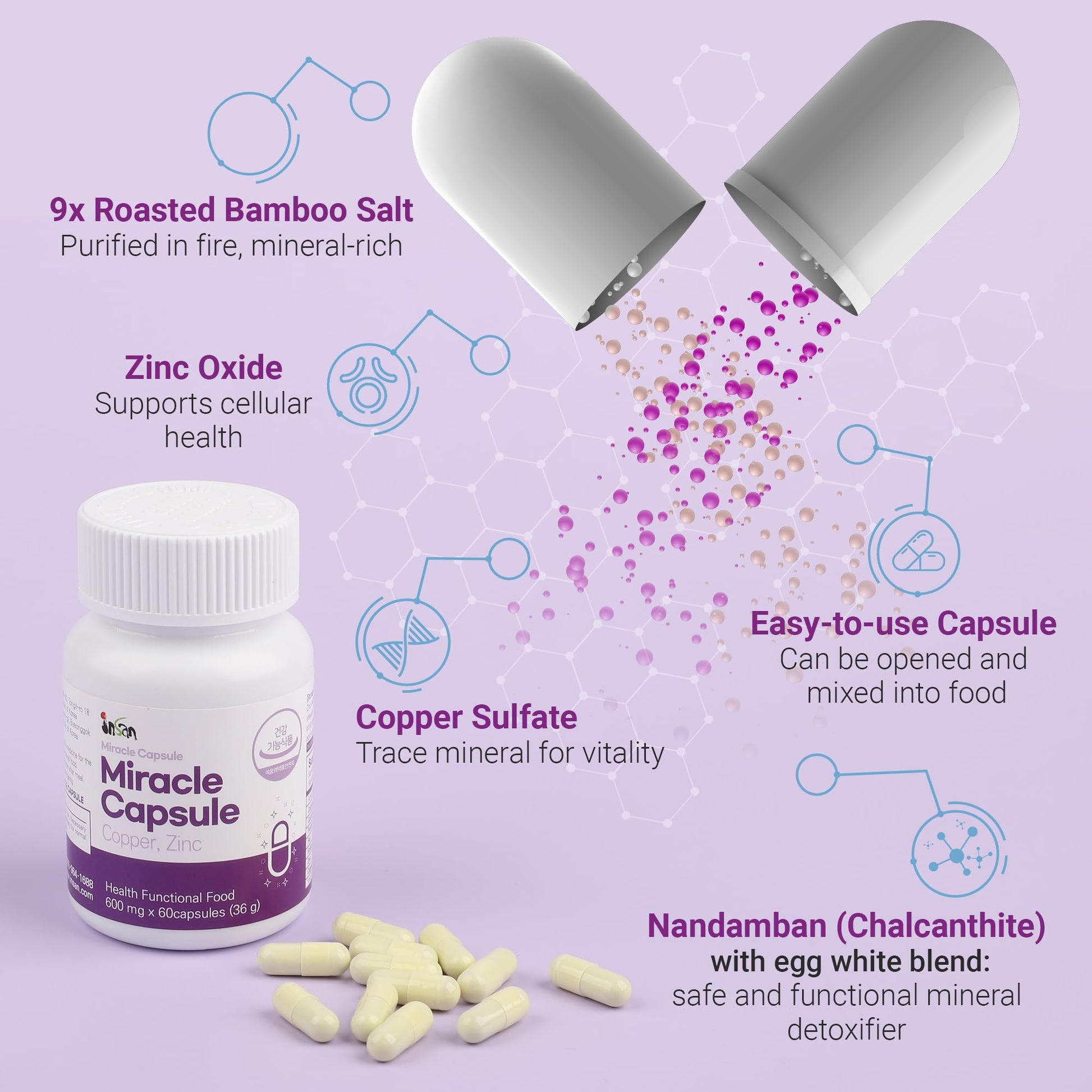 INSANORIGINS Miracle Capsule Immune Defense Support Supplement 18g (600mg - 30 Capsules) [Starter Pack] INSANORIGINSBuy Supplements Australia