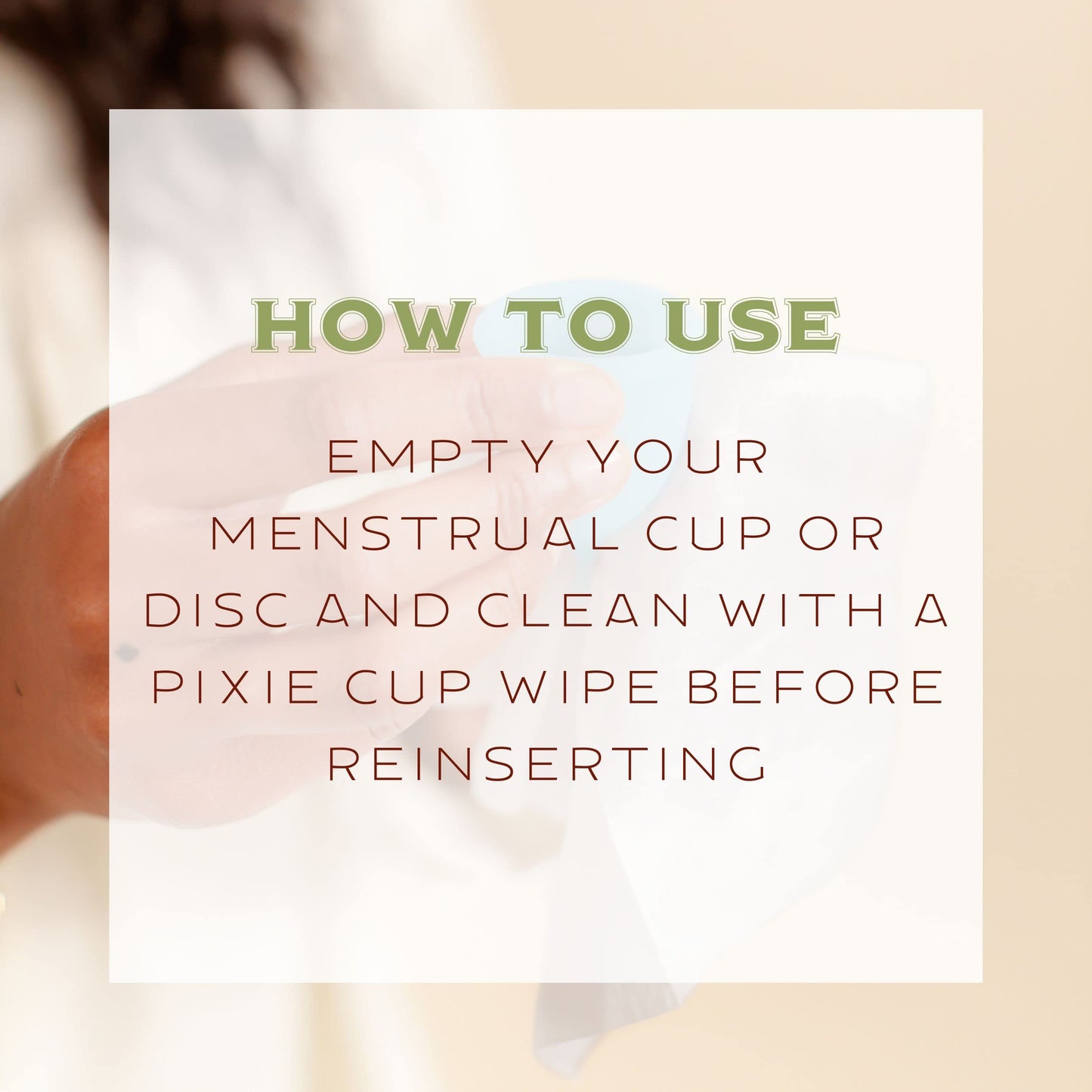 Menstrual Cup Wipes - On The Go Public Bathroom Feminine Wipes - Safe On Period Cups & Menstrual discs Pixie CupBuy Supplements Australia