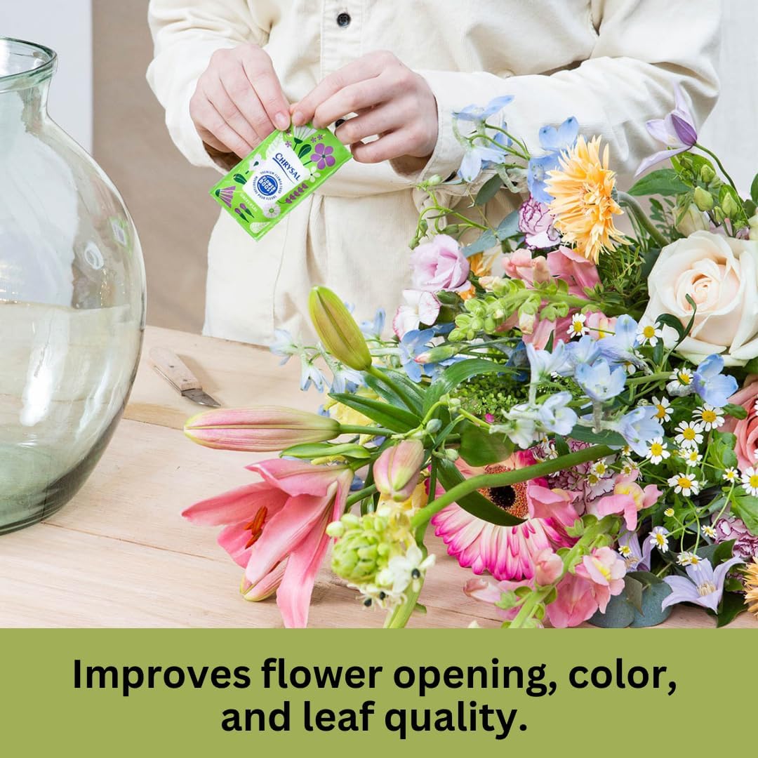 Chrysal Clear Flower Food Packets – Single Packet – Flower Arrangements & Bouquets – Floral Supplies ChrysalBuy Supplements Australia