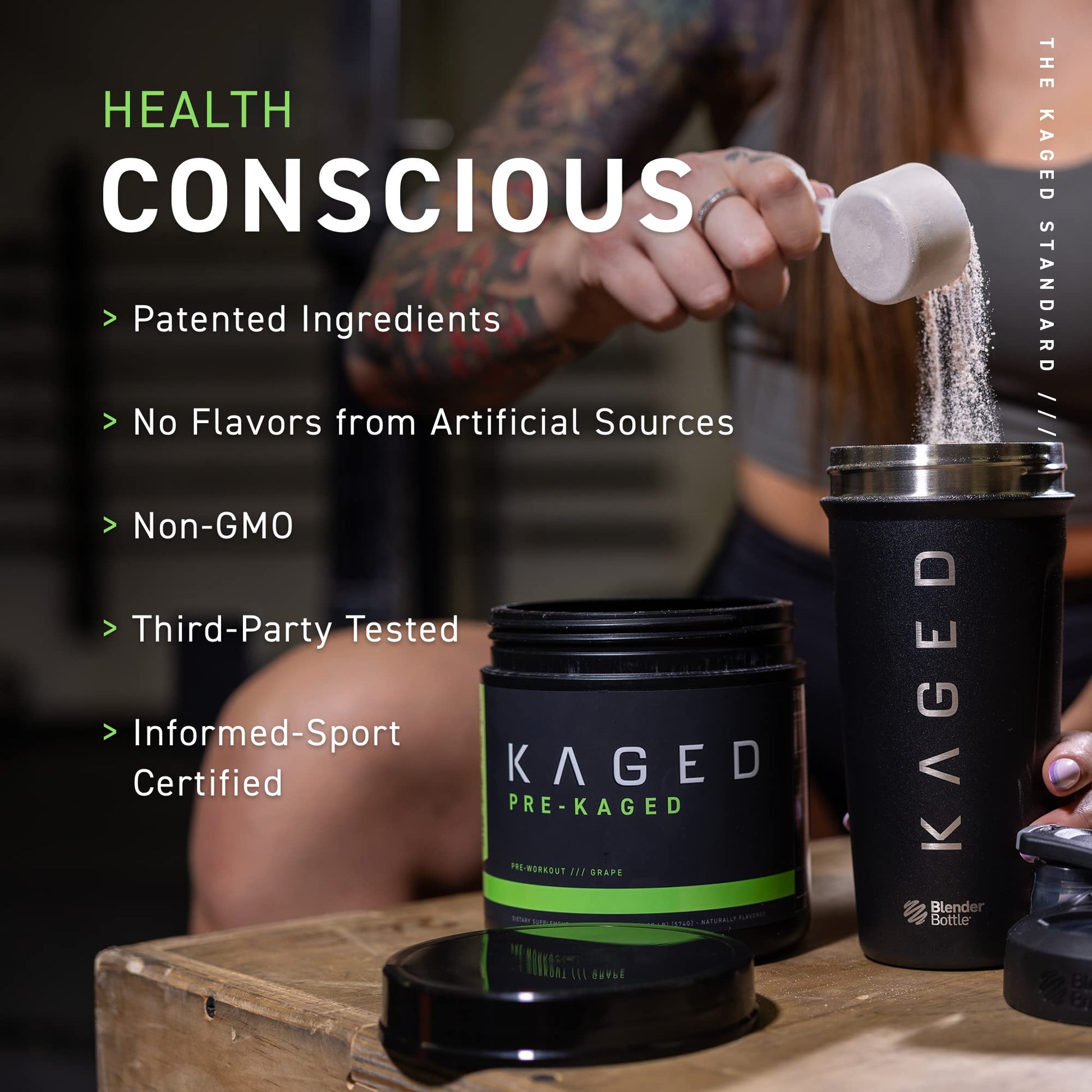 Kaged Original Pre Workout Powder | Berry Blast | Pre-Kaged | Formulated with Creatine KagedBuy Supplements Australia