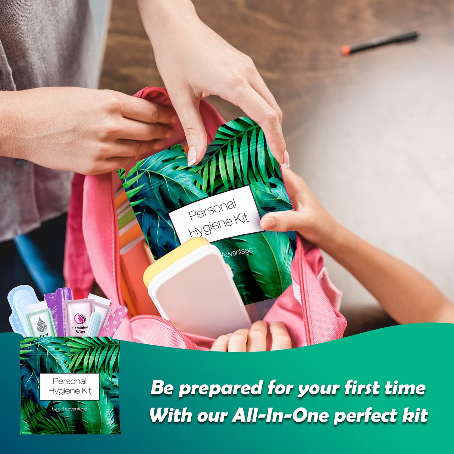 Menstrual Kit All-in-One | Convenience on The Go | Single Period Kit Pack for Travelling, Tweens pH AdvantageBuy Supplements Australia