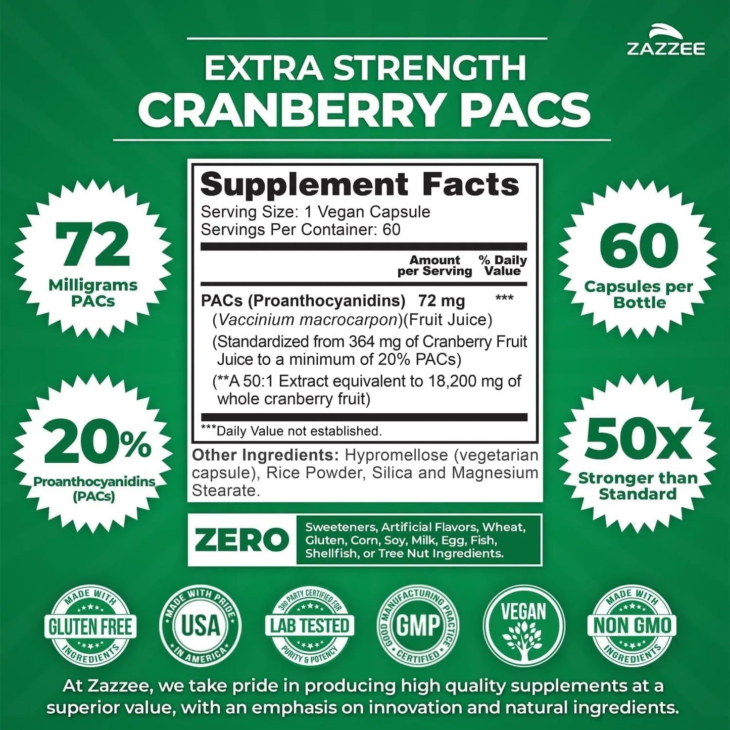 Zazzee Ultimate Urinary Tract Support Bundle | Super Concentrated Proanthocyanidin Cranberry Extract Capsules Plus D-Mannose 1000mg Capsules for UT & Bladder Cleansing (60 Servings Each) ZazzeeBuy Supplements Australia
