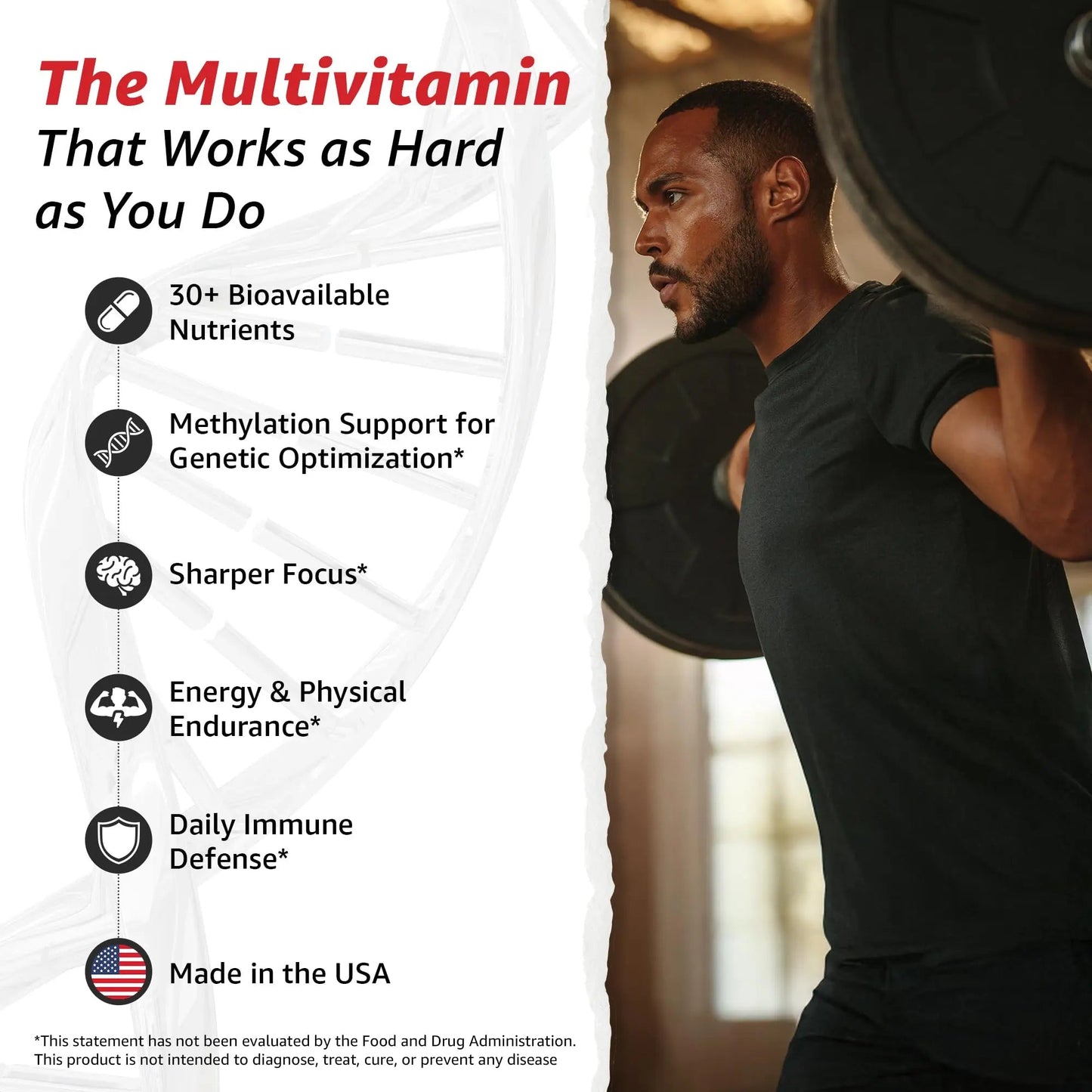10X Health Optimize Multivitamin for Men - 90 Capsules, Methylated Multivitamin 34 in 1 Formula with 800 mcg of Vitamin B12, 5-MTHF, NAC - Methyl B Complex 10X Health SystemBuy Supplements Australia